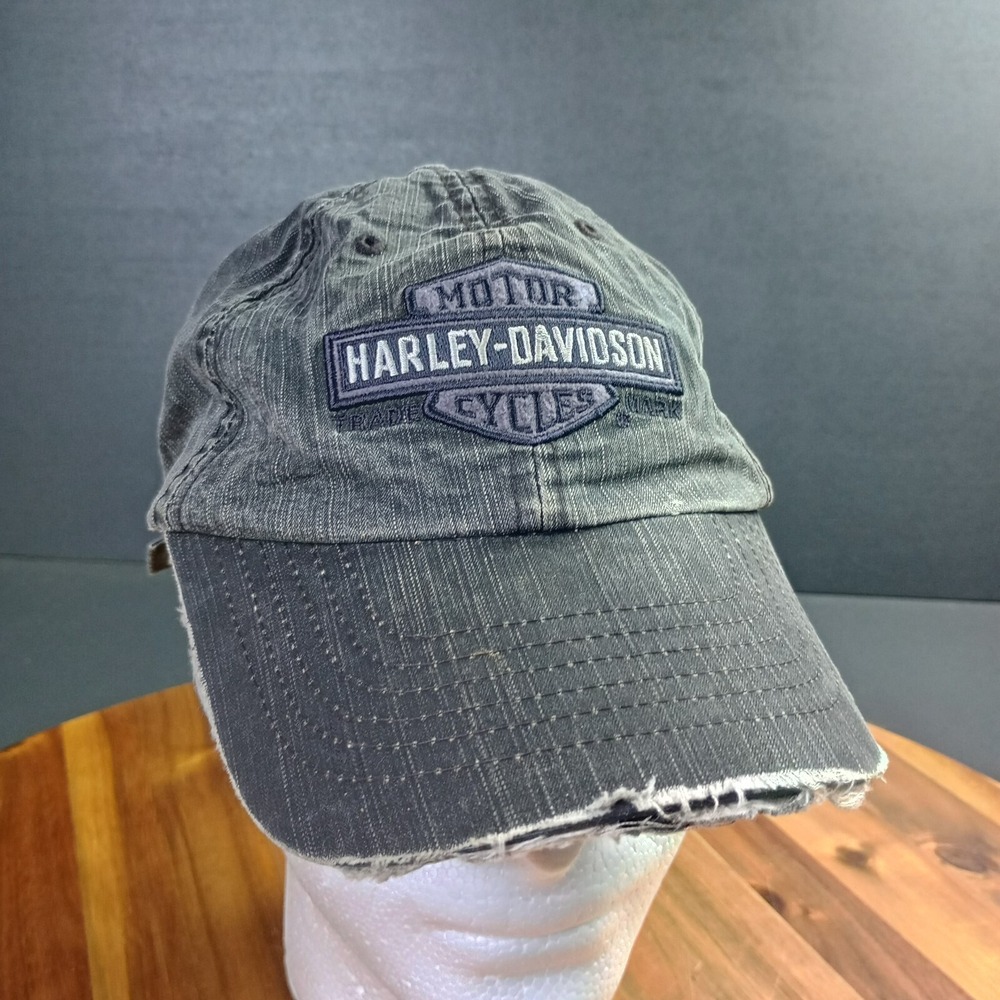 Harley Davidson Strapback‎ Hat Cap Motorcycle Embroidered Official OS Grunge